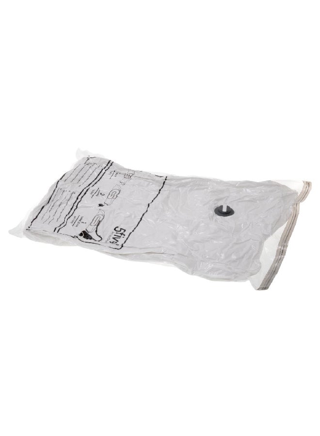 Five Simply Smart 5-Piece Air-Flat Zipper Closure Vacuum Storage Bag Set Clear 15.2 x 31 x 15.5 cm 160323 - Image 1