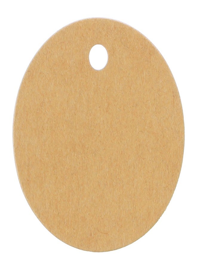 CleverDelights 100 Pack - CleverDelights 1.5" Circle Kraft Gift Hang Tags - Brown Kraft Paper - for Gifts, Crafts, Party Favors, Weddings, Price Tags - 1 1/2 inch - Image 1