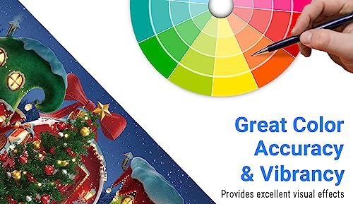 Funnytree 7x5FT Cartoon Christmas Village Photography Backdrop Winter Snow Pine Tree Background Xmas Fairy Tale Animated Kid Party Photo Booth Banner Supplies - Image 5