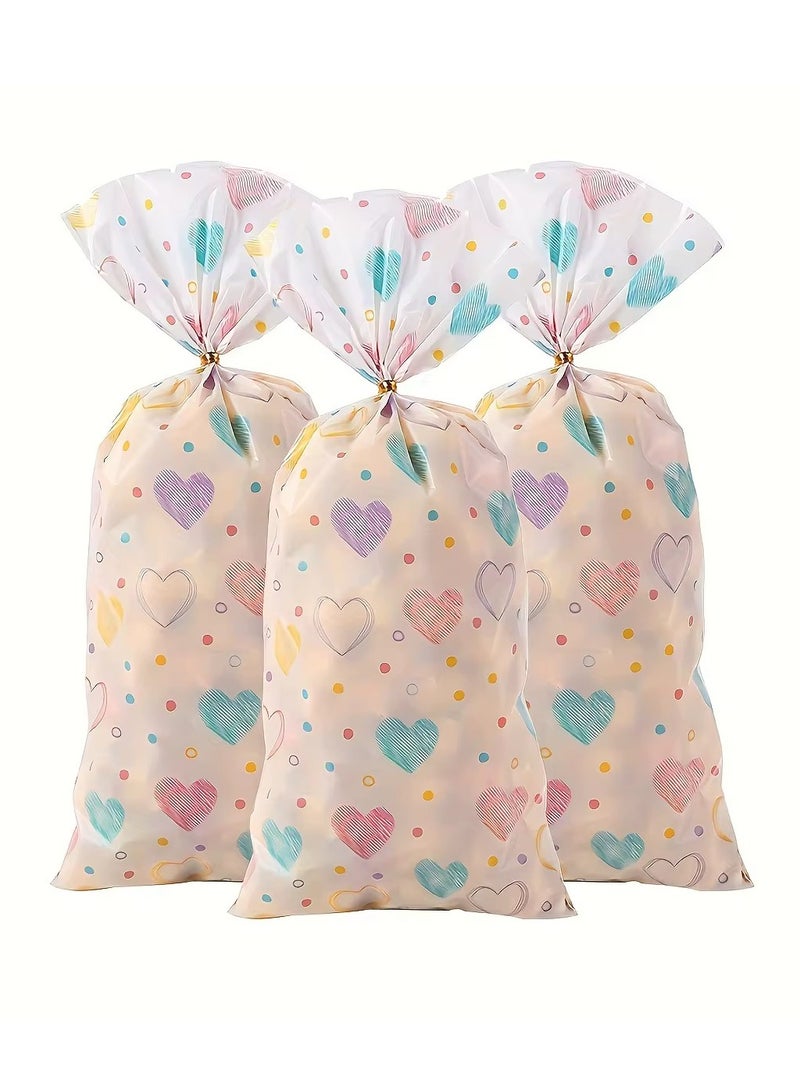 Valentine's Day OPP Gift Bags Holiday Romantic Style Candy Snack Packaging Bags Plastic Bags 100 Pcs - Image 2