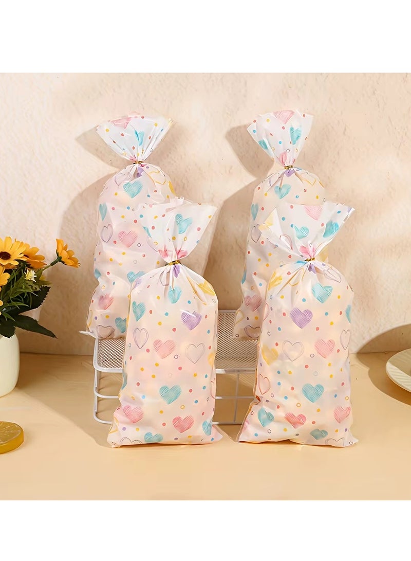 Valentine's Day OPP Gift Bags Holiday Romantic Style Candy Snack Packaging Bags Plastic Bags 100 Pcs - Image 3