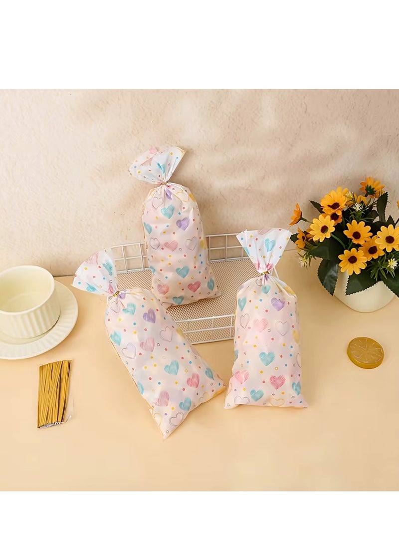 Valentine's Day OPP Gift Bags Holiday Romantic Style Candy Snack Packaging Bags Plastic Bags 100 Pcs - Image 4