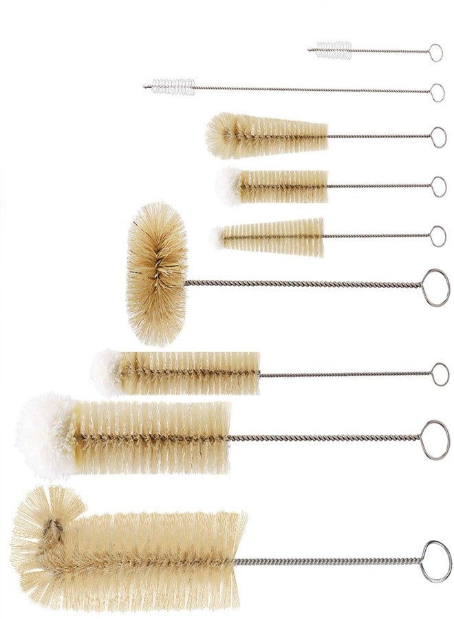 Masthome 9 Pieces Bottle Brush Set, Long Handle Bottle Cleaner for Washing Narrow Neck Wine/Beer Bottle, Hummingbird Feeder, Baby Bottle, Sports Bottle, Thermos, Flask - Image 1