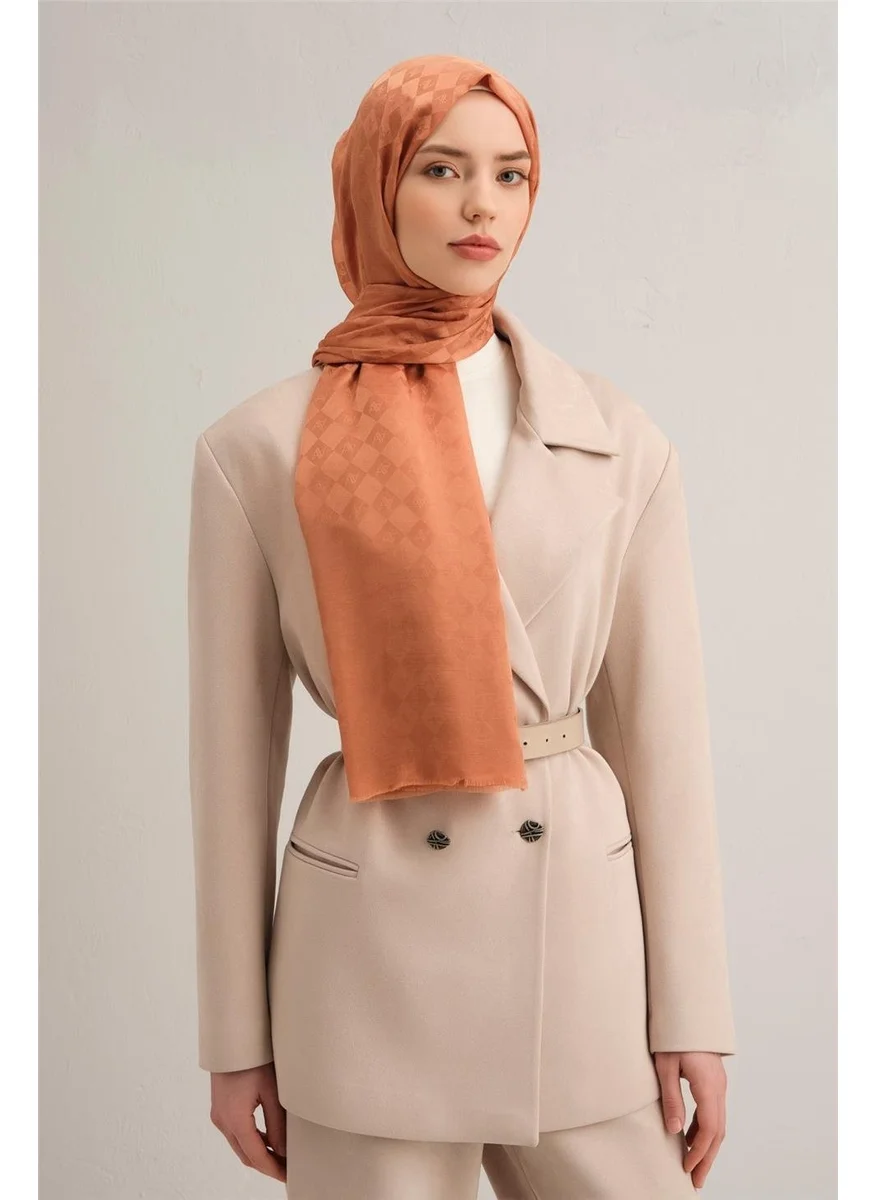 ARMINE Jacquard Silk Cotton Shawl 10075