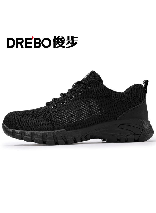 JUNBU Safety Shoes For Men, Summer Breathable Steel Toe Cap, Anti-Smashing, Anti-Puncture, Lightweight, Odor-Resistant, Construction Site Work Shoes 1125T Size 45 - Image 4
