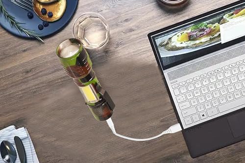 Care4 Care 4 USB Rechargeable Zoomable Torch Light with Clip and COB 3 Modes (Military Green) - Image 5