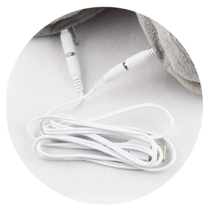 SEITG USB Heated Shoe Electric Heating Slippers Foot Heaters - Can Unpick and Wash (Gray) - Image 5