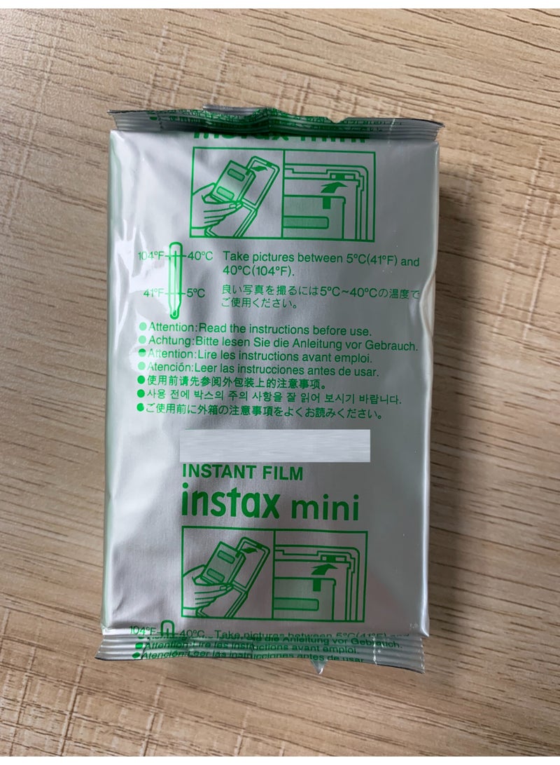 AirYoung 20 Sheets in bulk, Instax-MINI, 3 inches wide Photo Paper White Color - Image 2