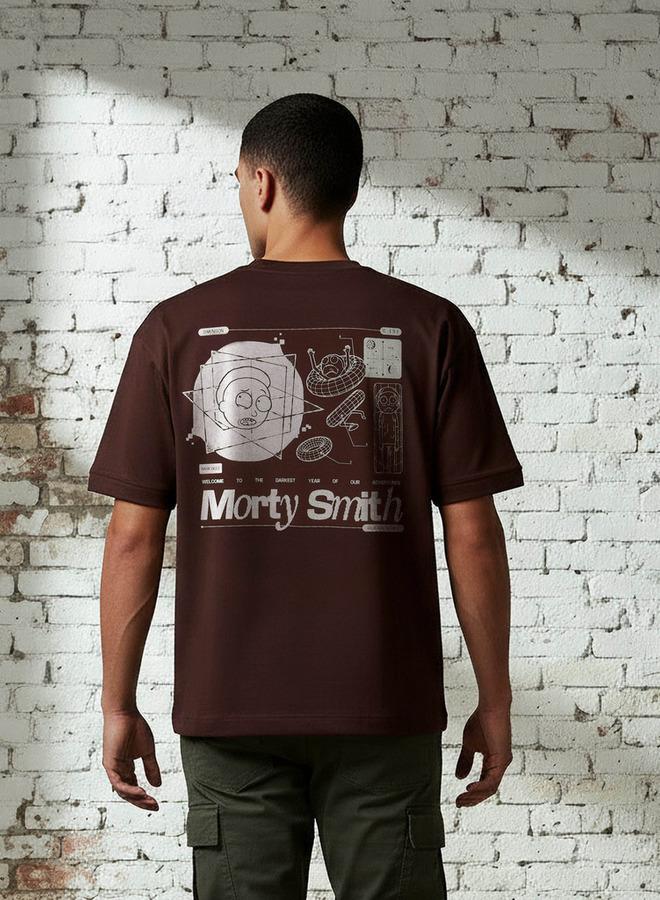 SP Characters Men Regular Fit Crew Neck Short Sleeves Rick and Morty Print T-shirt - Image 3