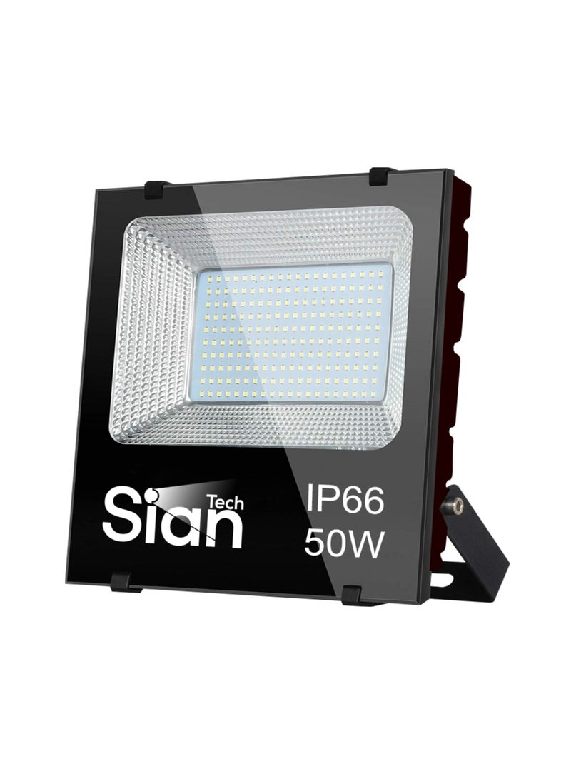 سيان تك كشاف وجهات فلود لايت 50وات اضاءة ابيض 6500كيلفن - 5000ليومن - 50000ساعة عمل عمر افتراضي 10سنوات بضمان 30شهر جسم الومنيوم بالكامل  سيان تك - Image 1