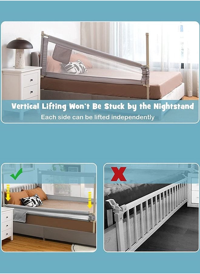 Bed Rail Guard Barrier For Baby Portable Safety Foldable Adjustable Height Falling Protector Fence Bedrail Single Side For Toddler 180 X 63Cm Pink - pzsku/Z6BCB54437A037C0A247DZ/45/_/1677839604/ea2004c7-523f-4258-a166-e5a3e0555ba2