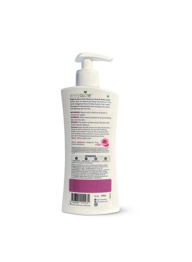 LOTUS HERBALS Whiteglow Bulgarian Rose Hand & Bodylotion ; Non Greasy ; Cools And Refreshes Skin ; Spf 20 ; For All Skin Types ; 270Ml  - Image 3