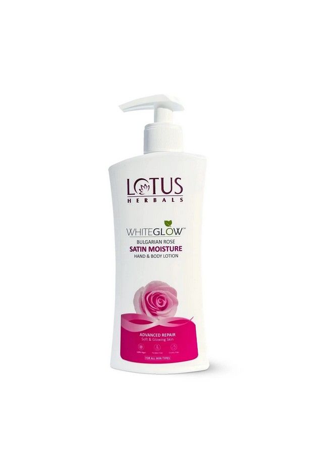 LOTUS HERBALS Whiteglow Bulgarian Rose Hand & Bodylotion ; Non Greasy ; Cools And Refreshes Skin ; Spf 20 ; For All Skin Types ; 270Ml  - Image 2