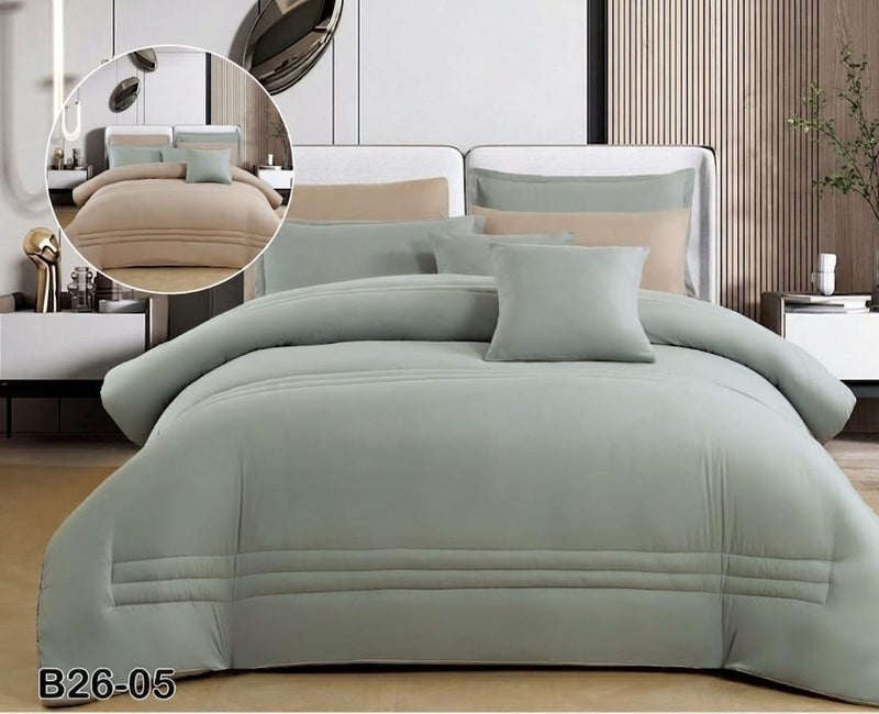 8-piece double summer bed sheet set – practical and stylish design to suit all decors - Image 1