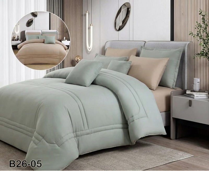 8-piece double summer bed sheet set – practical and stylish design to suit all decors - Image 2