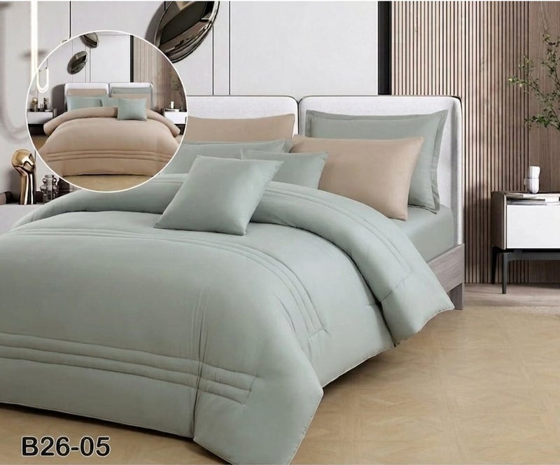 8-piece double summer bed sheet set – practical and stylish design to suit all decors - Image 3