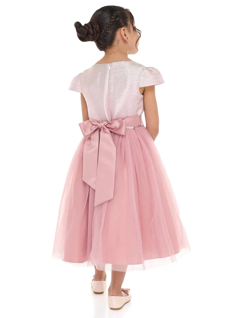 victor and jane Floral Tulle Dress