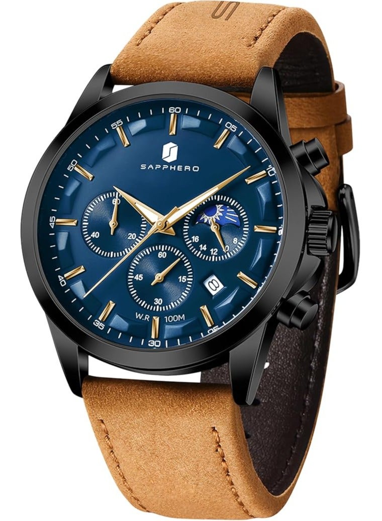 Sapphero ساعات رجاليه  كوارتز ضد الماء - Image 1