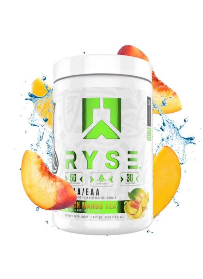 RYSE Up Supplements - Ryse Core Series Bcaa+Eaa ; Recover Hydrate And Build ; With 5G Branched Chain Aminos And 3G Essential Aminos ; 30 Servings (Peach Mango Tea) - Image 1