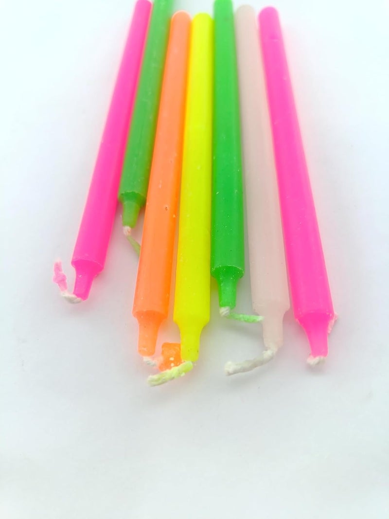 advancedestore Candles Chime Candles(Colour Candles) - Ritual Spell Candle | Unscented, Multicolour, Wax(QTY-50)-15cm - Image 3