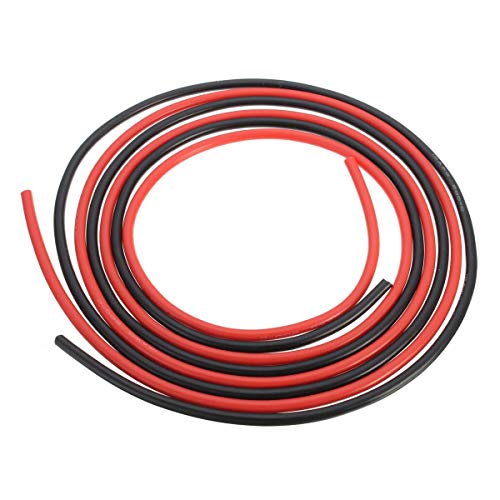 INVENTO 1mtr 16 AWG High Durability 35A Tinned Copper Silicone Wire Red & Black 3mm Dia High Temperature for DIY - Image 3