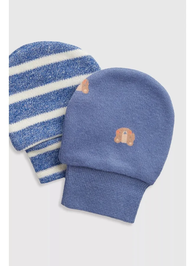 mothercare Bear Club Baby Mitts - 2 Pack