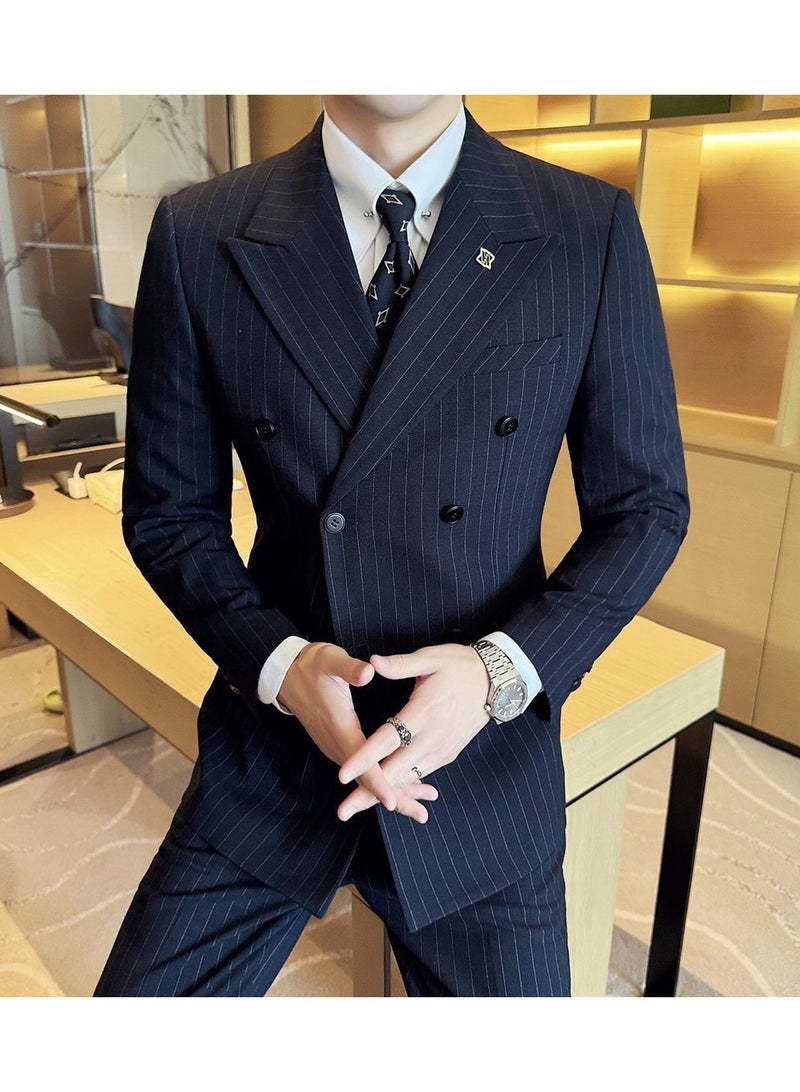 KUYING New Fashion Double breasted Suit Set  - Image 1
