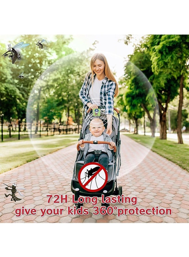 Generic 48 Pcs Cartoon Mosquito Repellent Sticker, Natural Pure Essential Oil Insect Repellent Patches, Anti Mosquito Patches for Kids Children Adults Camping Travel  - Image 5