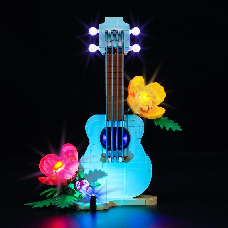 Hilighting Upgraded Led Light Kit for Lego Tropical Ukulele Building Set Compatible with Lego 31156 Model Not Included - Image 3