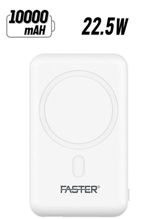 10000 mAh MagSafe Wireless Power Bank - PD Fast Charging Portable Charger - iPhone Charger Portable with 1 USB A Port & 1 USB C Port - Magnetic Battery Pack For iPhone and Android Mobile Phone - Compact White Powerbank - pzsku/Z6BCBEF57D4ABD7698C3CZ/45/_/1739970988/3eb4ec78-fe32-4833-8bea-47065be26226