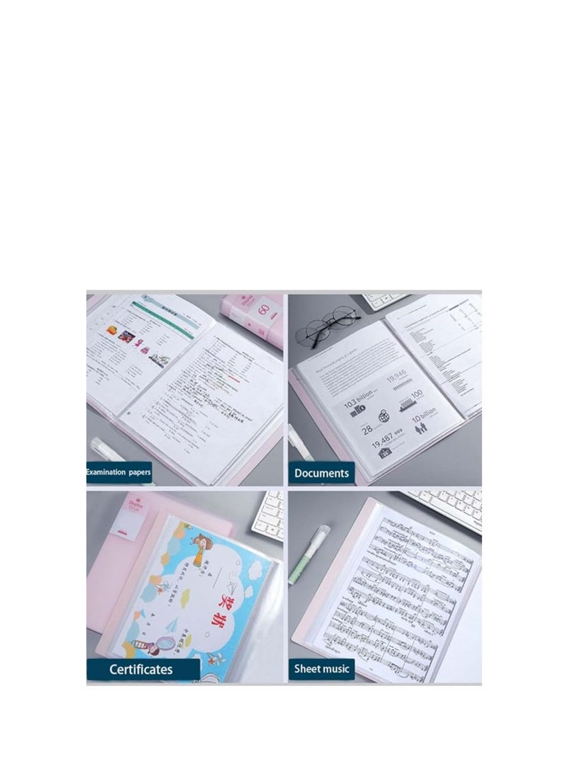 MODEST - Display Book 30 Pocket BLUE Lets you organize your papers, files and documents easily Ultra-thin and non-sticking design for easy usability Compatible paper size is A4 - Image 1