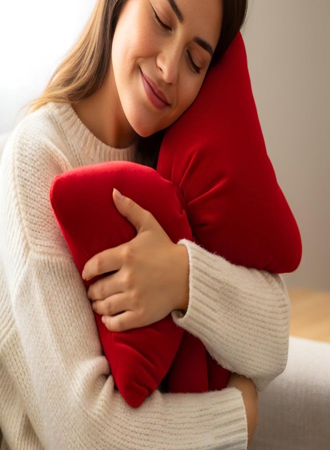 Tickles Bow Shape Soft Stuffed Plush Cushion Pillow for Kids Boys & Girls Birthday Gift Home Decor (Color: Red Size: 40 cm) - Image 2