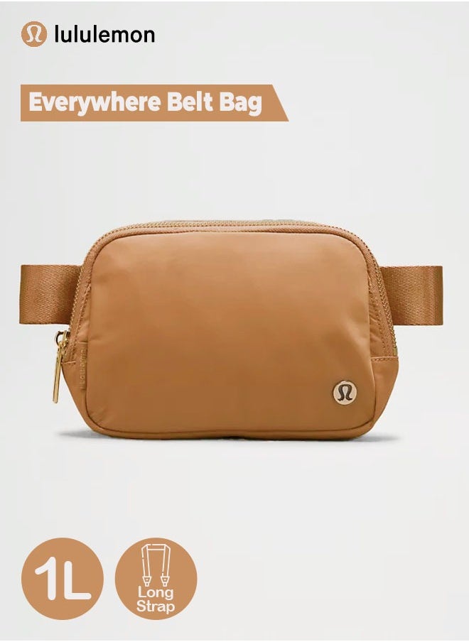 Lululemon - Everywhere Belt Bag, Compact and Convenient Belly Bag with Zippered Pockets, Easy Access Exterior Pocket and Interior Essentials Pocket for On the Go Storage, Brown - Image 1