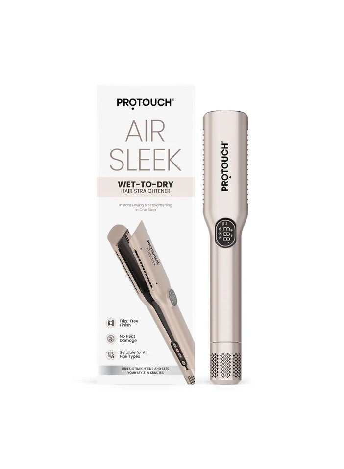 Protouch Air Sleek 2-in-1 Hair Straightener, Instant Drying, Smooth Styling, Zero Heat Damage - Image 1