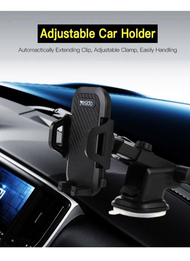 Yesido CAR HOLDER-C23 Universal Car Mount Holder for All Mobile Phones  - Image 4
