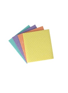 Scotch  4-Piece Multi-Purpose Ultra Cleaning Sponge Cloth Wipe Multicolor 22.8 x 19.2 cm UU005544703  - Image 2