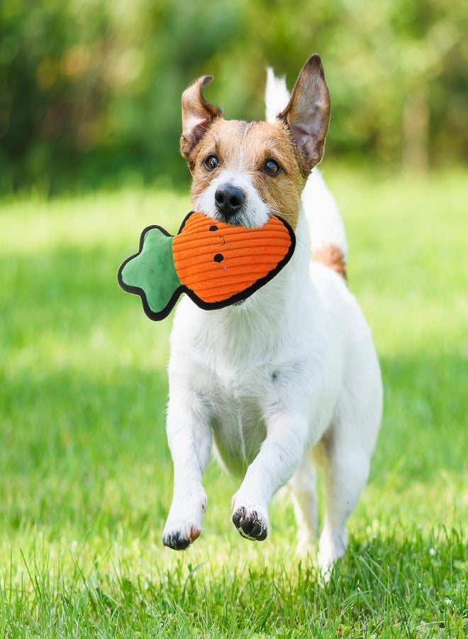 Linzy Plush Durable Carrot Crinkle Pet Toy, Soft Squeaky Chew Toy for Small Medium Large Dogs, Interactive Pet Toy, 12 Inch - Image 3