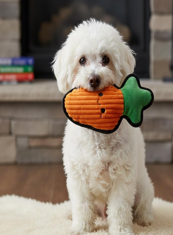 Linzy Plush Durable Carrot Crinkle Pet Toy, Soft Squeaky Chew Toy for Small Medium Large Dogs, Interactive Pet Toy, 12 Inch - Image 5