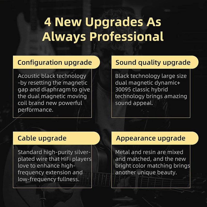 CCA KZ ZSN Pro X Dual Driver in Ear Earphone 1BA 1DD Wired Earphone HiFi Sport Gaming Earbuds Headphones Compatibility for Phone Computer Tablet - Image 3