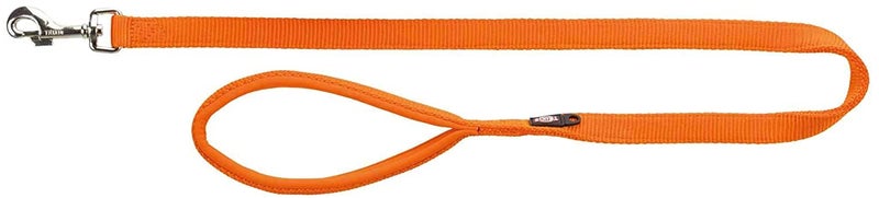 Trixie Premium Anti Slip Padded Handle Long Dog Leash Durable,Comfortable and High Strength Dog Training Leash for 10 kg or Less 3.93 ft./15 mm (XS-S, Papaya) - Image 1
