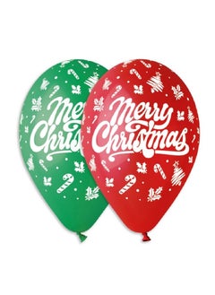 Gemar 12" Std Latex Merry Christmas 50Ct 