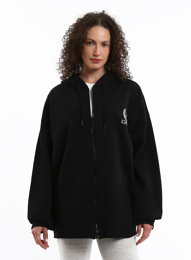 LC WAIKIKI Hooded Oversize Women's Zipper Sweatshirt - Image 1