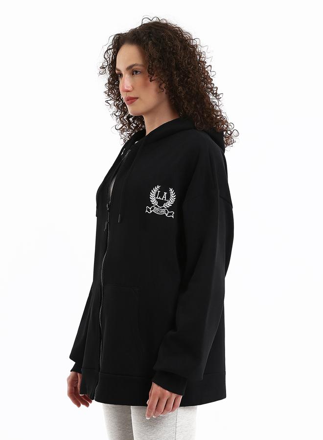 LC WAIKIKI Hooded Oversize Women's Zipper Sweatshirt - Image 3