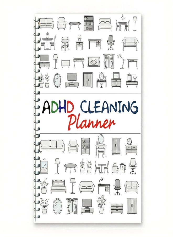 KR. LIF Cleaning Planner & Schedule Checklist - ADHD Cleaning Organizer Chore Chart with Easy Cleaning Journal Planner List for Adults, Women, and Families Daily, Weekly & House hold - Image 1