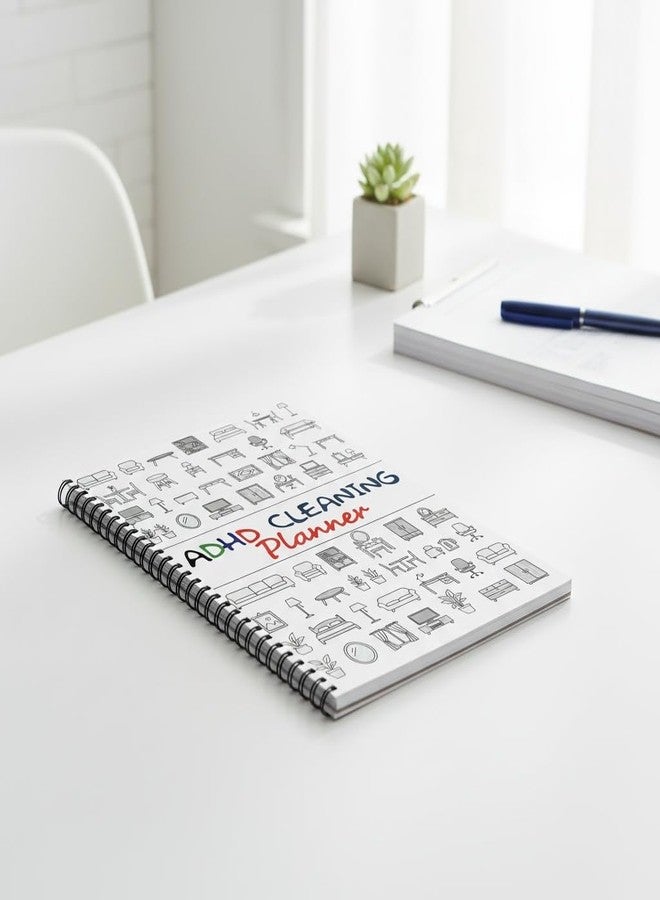 KR. LIF Cleaning Planner & Schedule Checklist - ADHD Cleaning Organizer Chore Chart with Easy Cleaning Journal Planner List for Adults, Women, and Families Daily, Weekly & House hold - Image 5