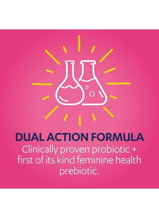 AZO Dual Protection | Urinary + Vaginal Support* | Prebiotic Plus Clinically Proven Women'S Probiotic | Starts Working Within 24 Hours | Non-Gmo | 30 Count  - Image 3