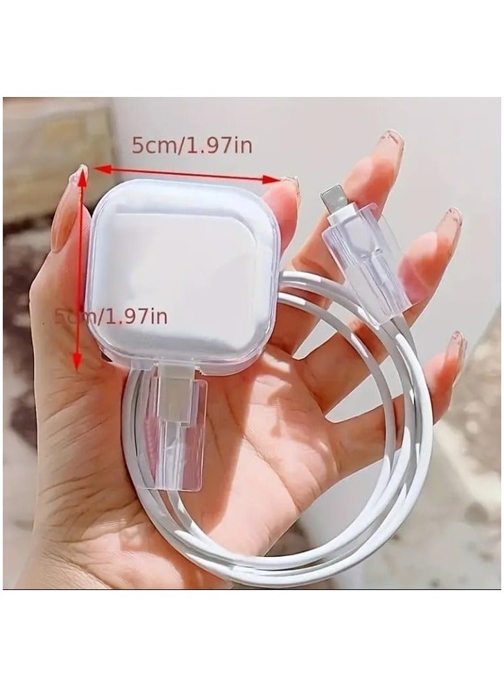 إيجيل غطاء شاحن وكابل بتصميم زهرة وفراشة جميلة لهاتف Iphone وواقي كابل الشاحن - Image 4