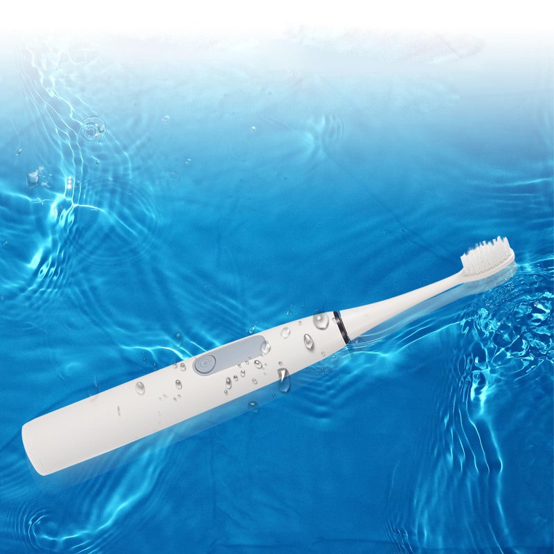 Waterproof Sonic Electric Toothbrush For Adults Rechargeable With Soft Bristles Gray - Image 4
