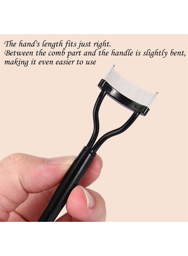 KingMas Eyelash Comb Separator, Eye Lash Separator Eyelash Definer Mascara Comb Applicator with Cover - Arc Designed - Image 3
