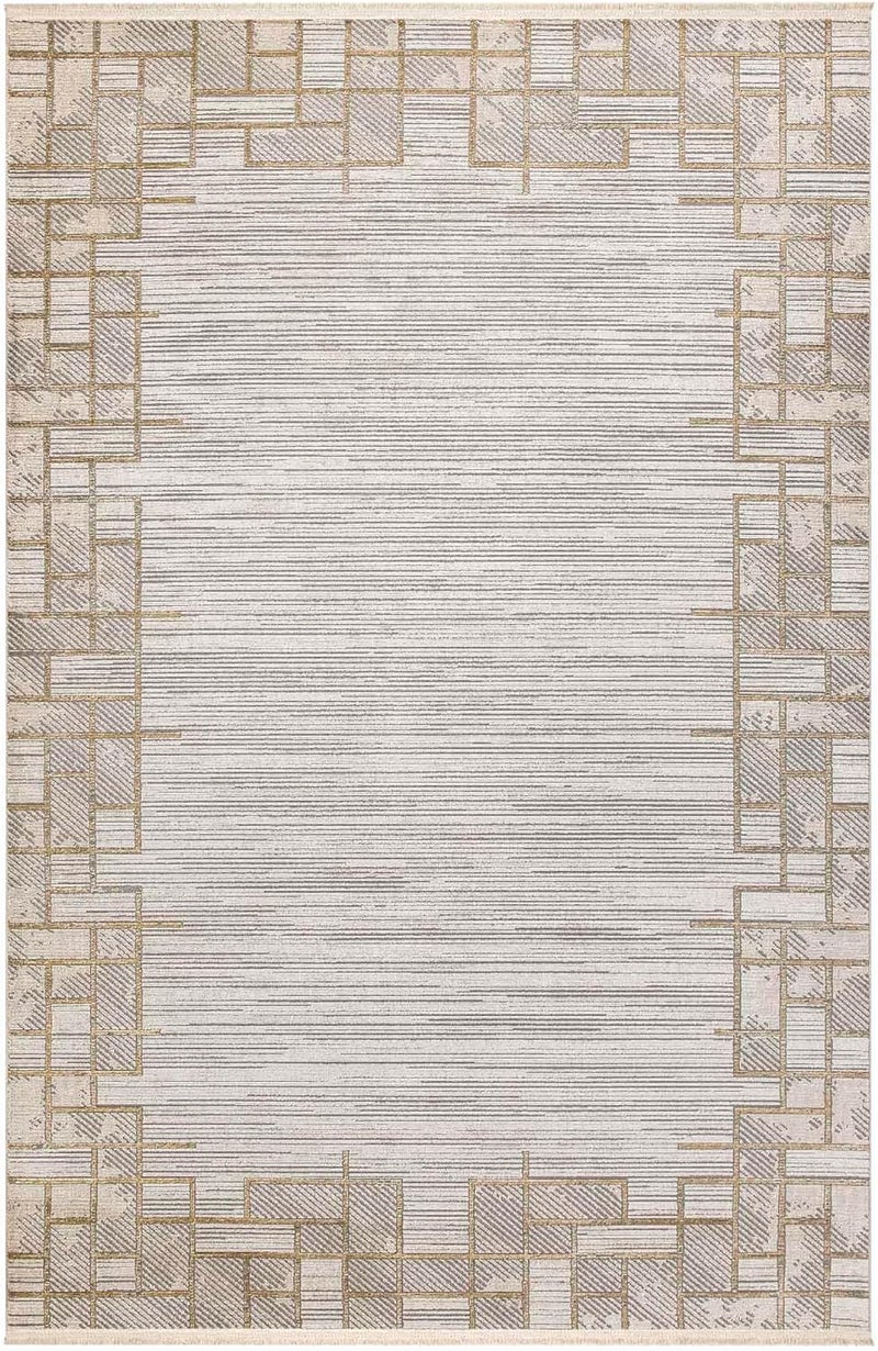 Home Canvas سجادة منطقة HC Home Canvas Milano Collection 30891B ذهبية - 160x230 سم - Image 1